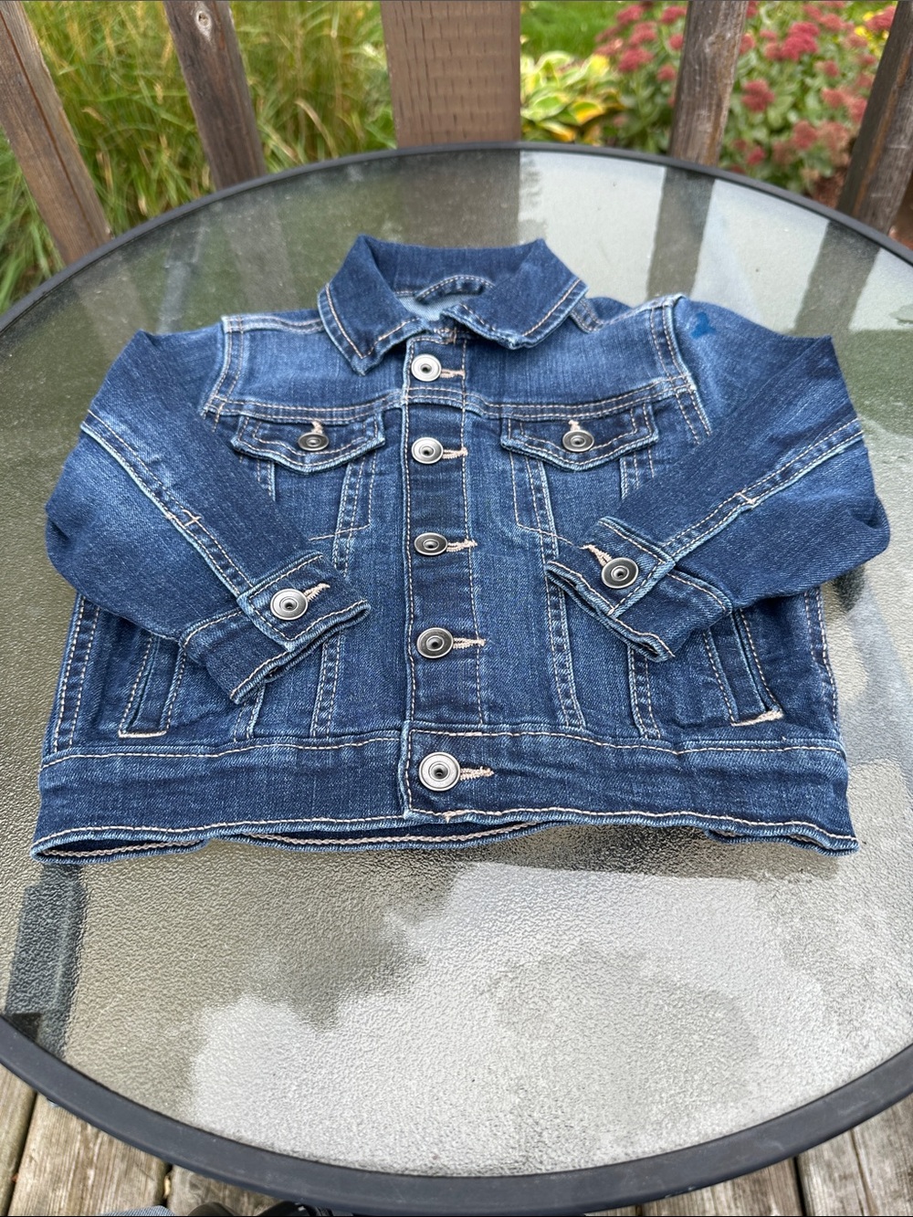 The Children's Place Dark Blue Denim Jacket for Kids